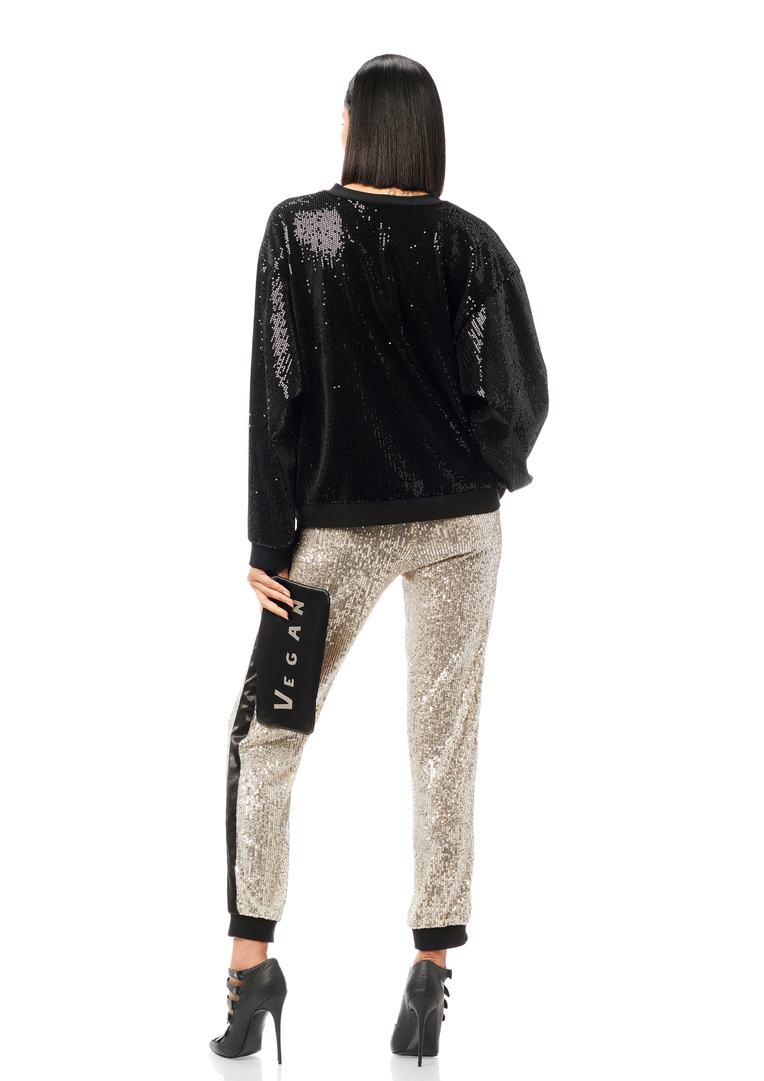 GiuliaRomeo_Greta_SchwarzPaillette_Stella_GoldPaillette_0294 Stella Trousers
