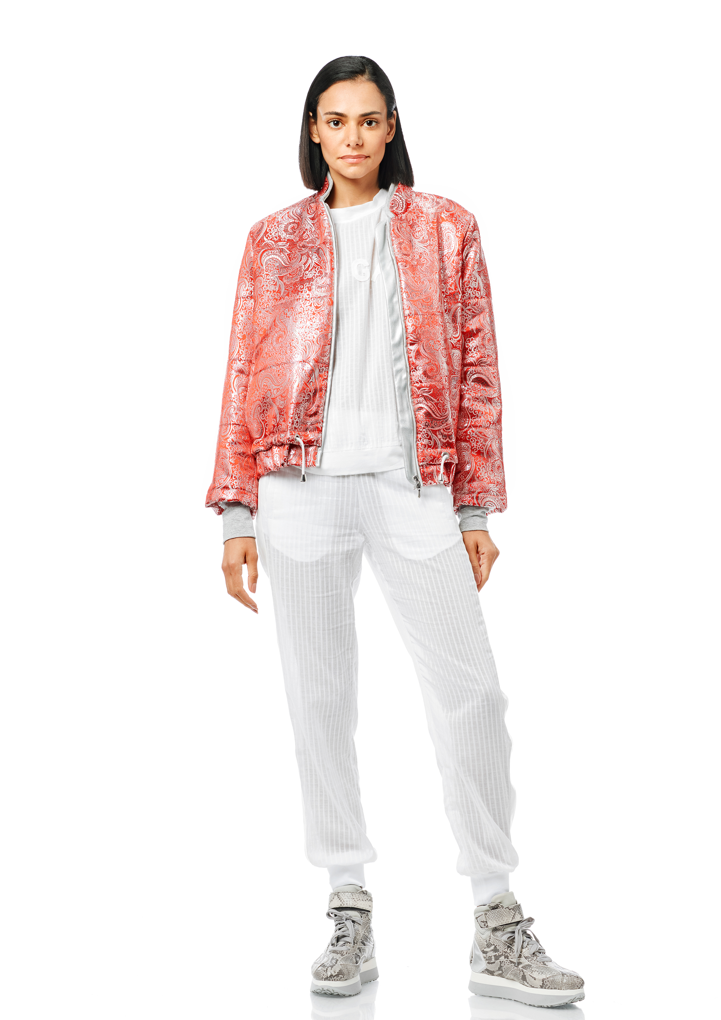 GiuliaRomeo_Greta_Stella_Weissgestreift_July_RotSilber_0902 Julee Bomberjacke