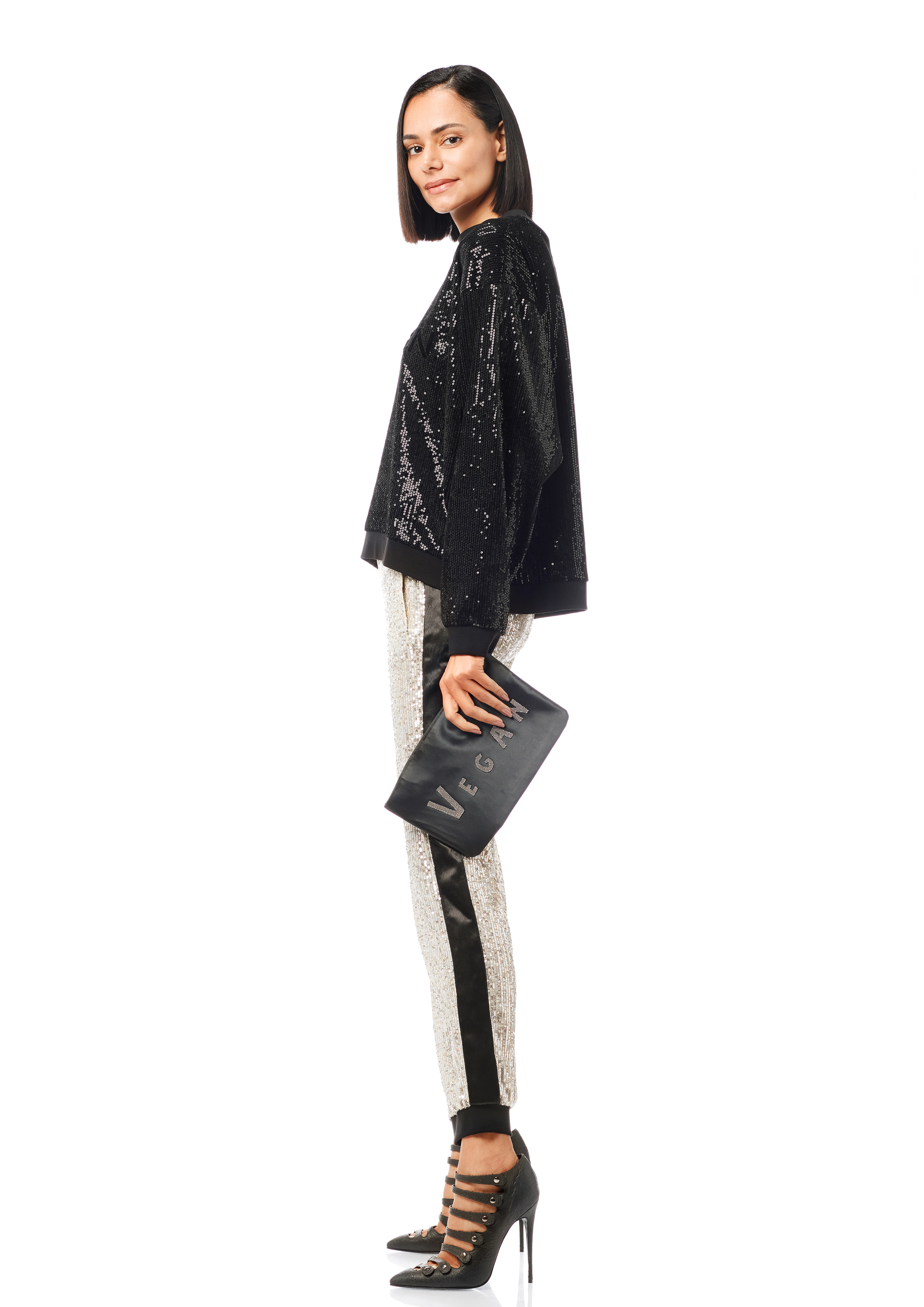 GiuliaRomeo_Greta_SchwarzPaillette_Stella_GoldPaillette_0283 Stella Trousers