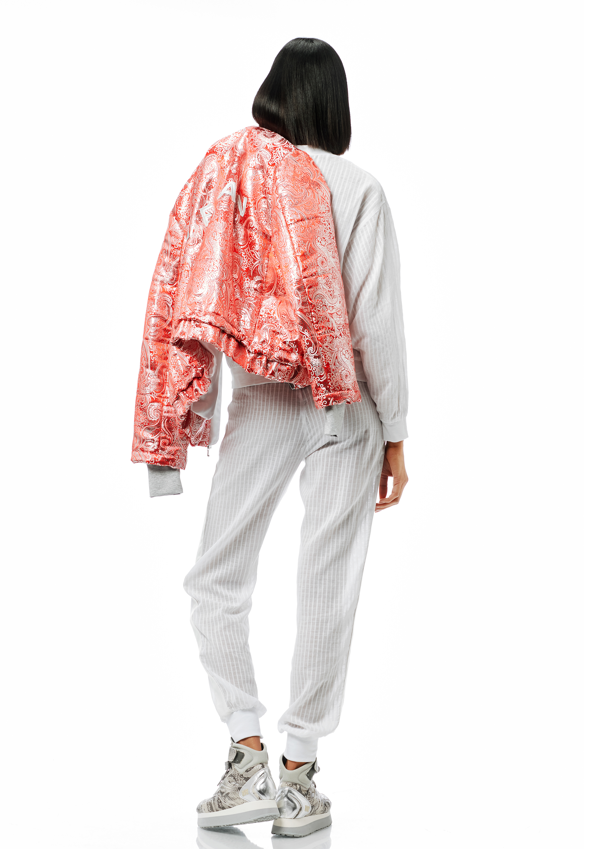 GiuliaRomeo_Greta_Stella_Weissgestreift_July_RotSilber_0977 Julee Bomberjacke